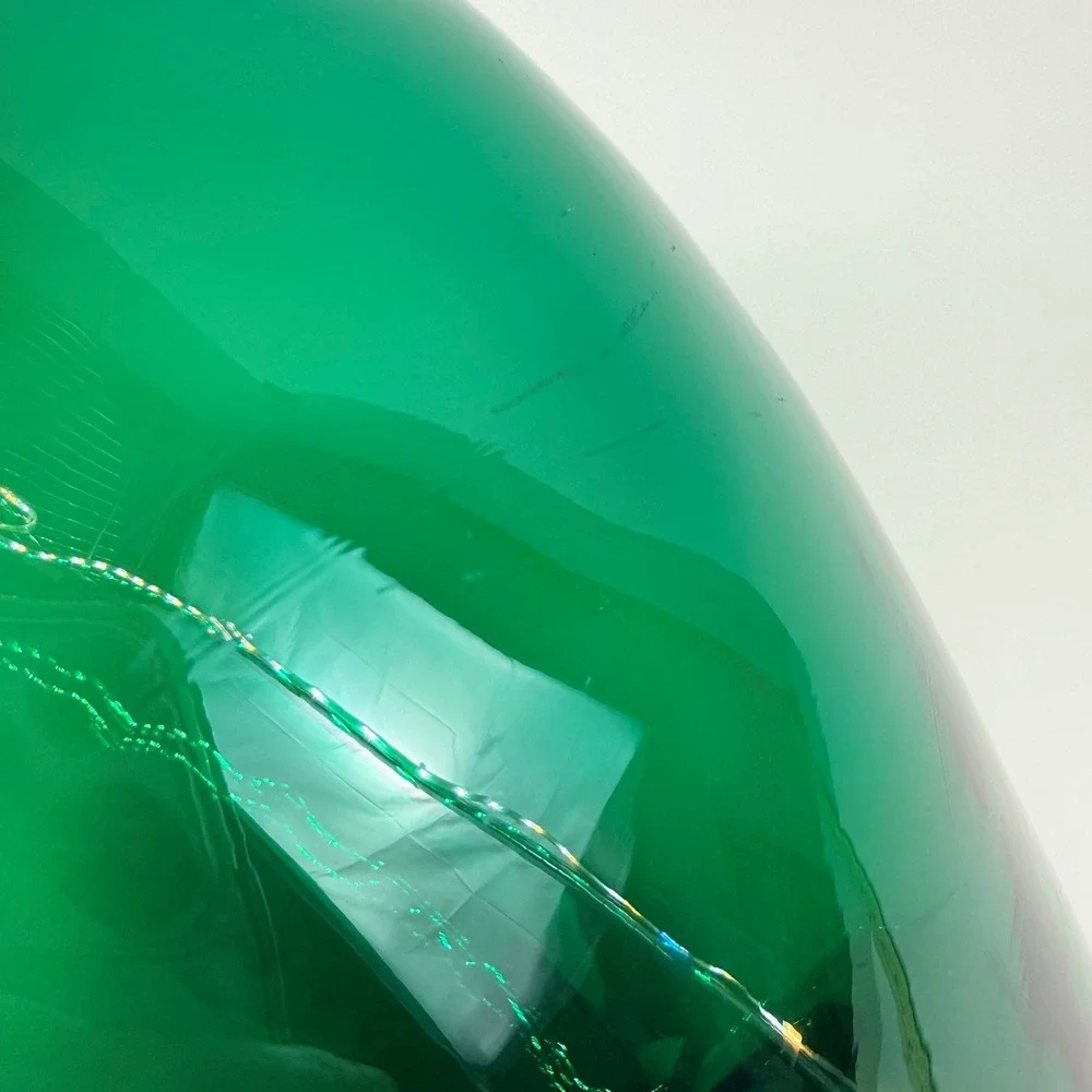 Blenko 431L Emerald Green Hand Blown‎ Glass Vase Original Foil Sticker